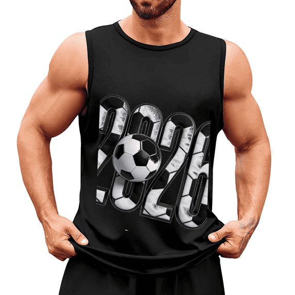 Men's Vintage Graphic Tank Top Cotton Athletic Sleeveless Shirt Casual Gym Vest