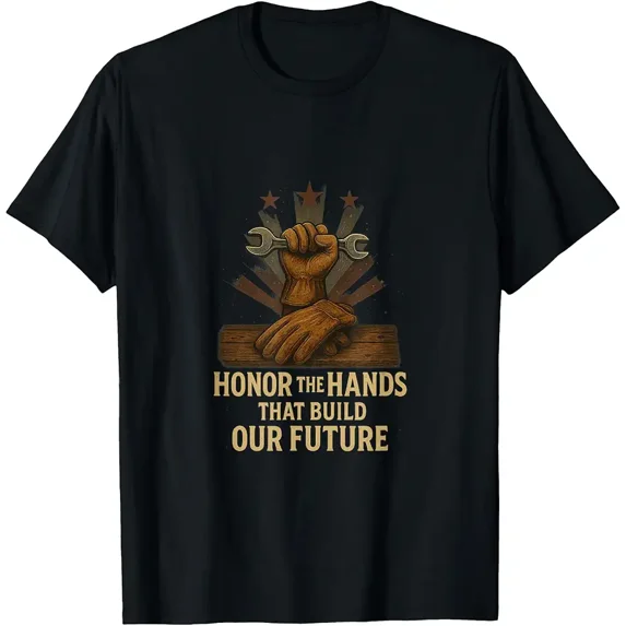 Men's Vintage Honor The Hands Wrench Graphic T-Shirt