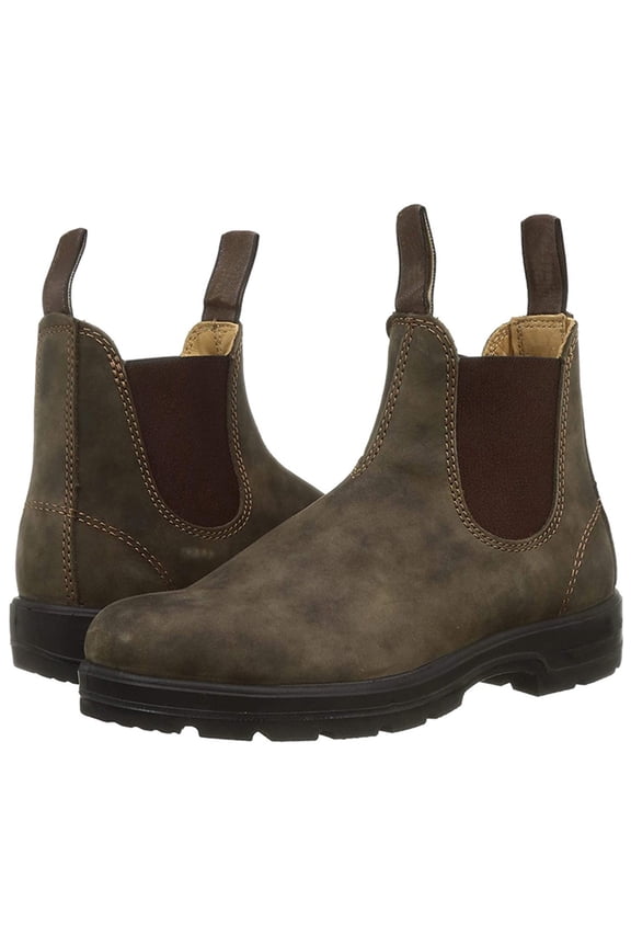 Men's Vintage Leather Chelsea Boots, Casual & Formal Slip-On Ankle Boots for Couples