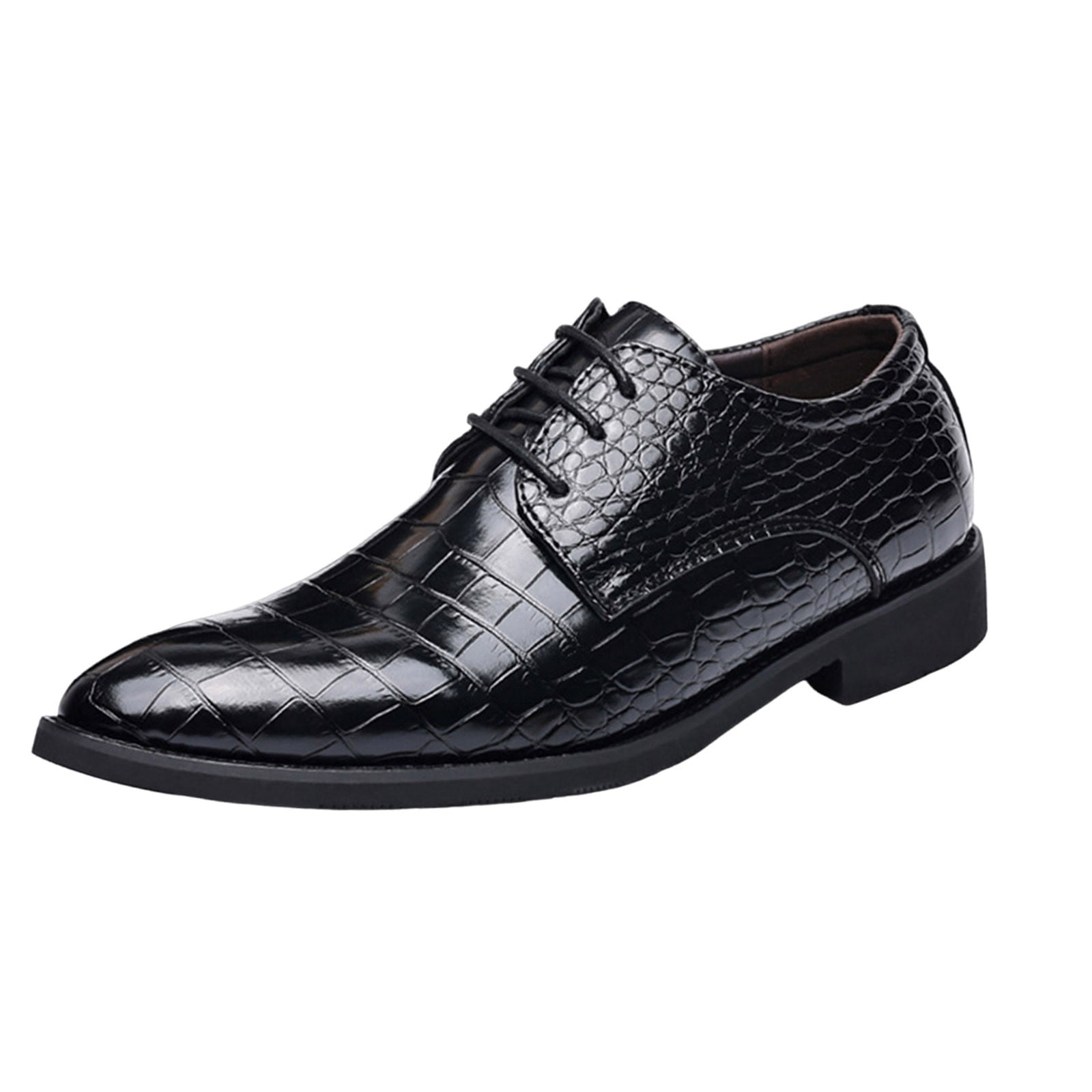 Men's Vintage Patent Leather Cap Toe Two-Tone Dress Shoes Modern Formal Business Lace Up Round Toe Oxford Mens Formal Lace Up Dress Shoes, Classic Men's Vintage Patent Leather Cap Toe Two-Tone Dress Shoes Modern Formal Business Lace Up Round Toe Oxford Mens Formal Lace Up Dress Shoes, Classic