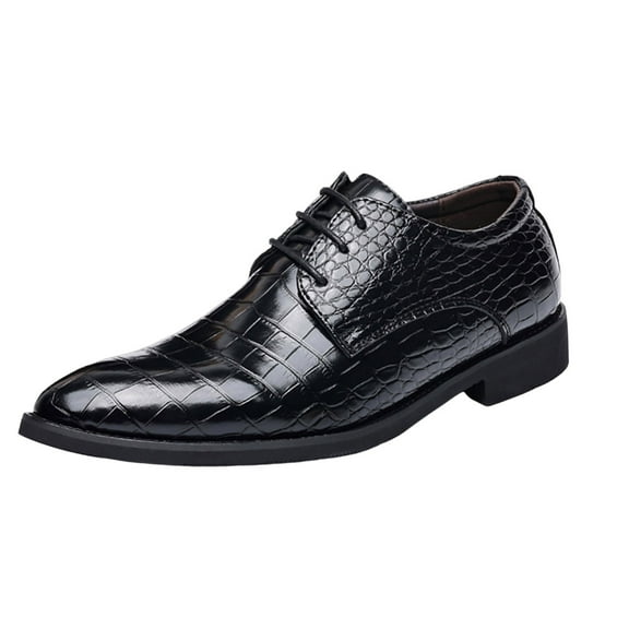 Men's Vintage Patent Leather Cap Toe Two-Tone Dress Shoes Modern Formal Business Lace Up Round Toe Oxford Men’s Formal Lace Up Dress Shoes, Classic Business Casual PU Leather Shoes for Men