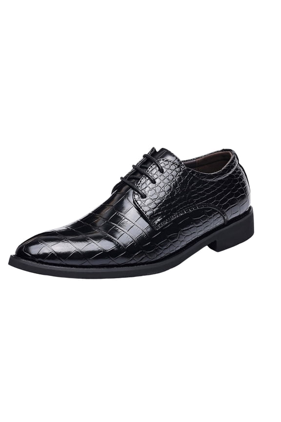 Men's Vintage Patent Leather Cap Toe Two-Tone Dress Shoes Modern Formal Business Lace Up Round Toe Oxford Men’s Formal Lace Up Dress Shoes, Classic Business Casual PU Leather Shoes for Men