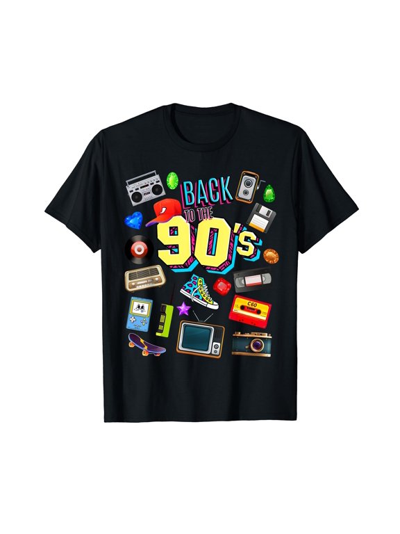Men's Vintage Retro Back To 90's Graphic Design T-Shirt
