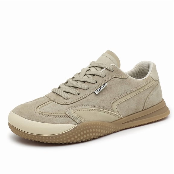 Men's Vintage Sneakers Upper & Soft Rubber Sole Low-Top Lace-Up Round-Toe Casual Shoes - All-Season All-Terrain Traction Cushioned Comfortable for Work, Daily Wear, Vacation - Classic Retro Style