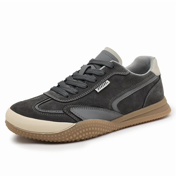 Men's Vintage Sneakers Upper & Soft Rubber Sole Low-Top Lace-Up Round-Toe Casual Shoes - Daily Wear, Vacation - Classic Retro Style All-Season All-Terrain Traction Cushioned Comfortable for Work,