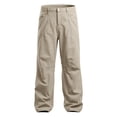 thumbnail image 1 of Men's Vintage Straight Leg Workwear Pants Melange Casual Slacks Slightly Flared Trousers Khaki XXL, 1 of 3
