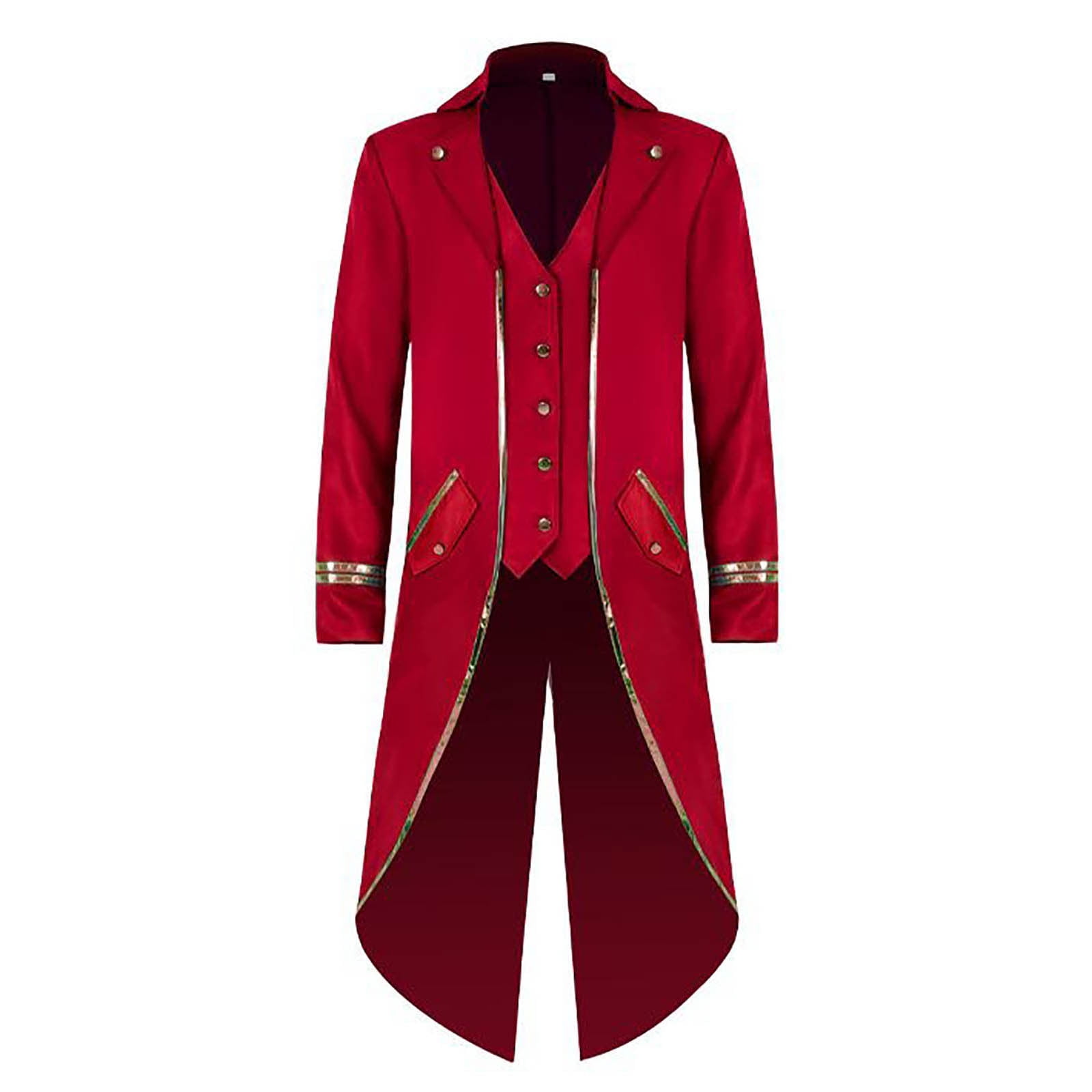 Men's Vintage Tailcoat Jacket Vintage Gothic Victorian Coat Uniform ...