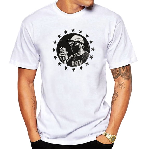 Men's Vintage Tee, Men Short Sleeve Crew Neck Top Summer Male ClothingEffortless Retro Casual Style.