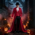 thumbnail image 1 of Men's Vintage Victorian Tailcoat Long Jacket Gothic Steampunk Halloween Cosplay Party, 1 of 6
