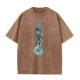 thumbnail image 1 of Men's Vintage Washed Tee - Funny Graphic Oversized Streetwear T-Shirt | Distressed Cotton Relaxed Fit, 1 of 2