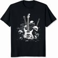 thumbnail image 1 of Men’s Vintage Y2K Rock Band Shirt for Men Skull Punk Metal Graphic Tee, 1 of 6