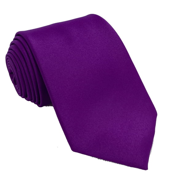 Men’s Violet Formal Satin Self-Tie Necktie in a Variety of Colors by Spencer J’s Signature Satin Collection