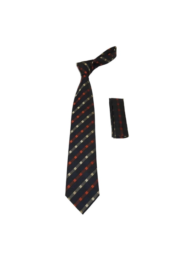 Men's Vito Rofolo From Italy Tie Hankie Set Gift Boxed 100% Silk VR-15