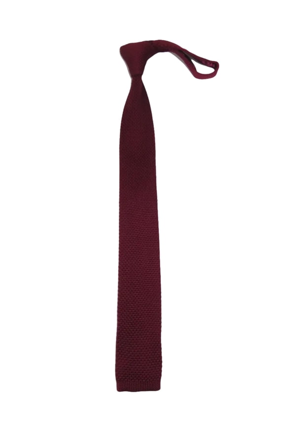 Men's Vitorofolo Italy Slim Tie Woven Fabric Fashionable RS-3 Burgundy