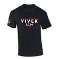 thumbnail image 1 of Men's Vivek Ramaswamy Tshirt Vivek 2024 Short Sleeve T-shirt Graphic Tee-Black-5xl, 1 of 1