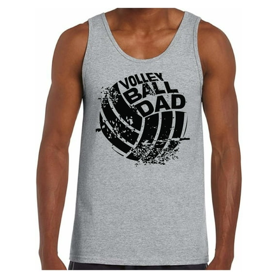 Men's Volleyball Dad Graphic Tank Tops Black Team Sport Volleyball Father's Day Gift