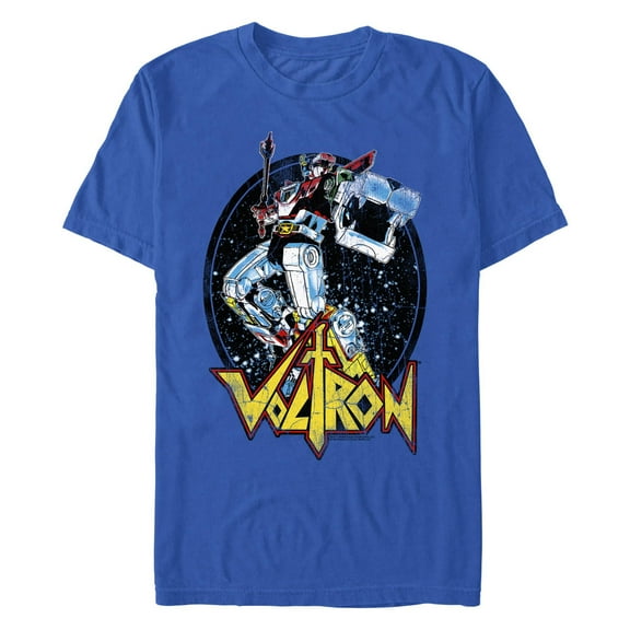 Men's Voltron: Defender of the Universe Retro Oval Mouth  Graphic T-Shirt
