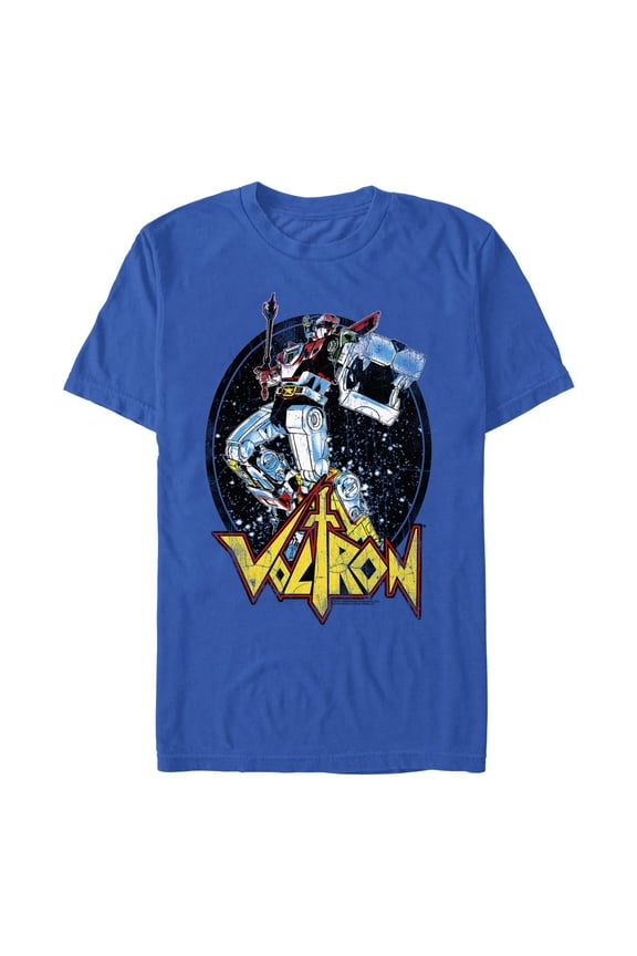 Men's Voltron: Defender of the Universe Retro Oval Mouth  Graphic T-Shirt