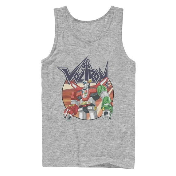 Men's Voltron: Defender of the Universe Robot Circle Tank Top Athletic Heather Small