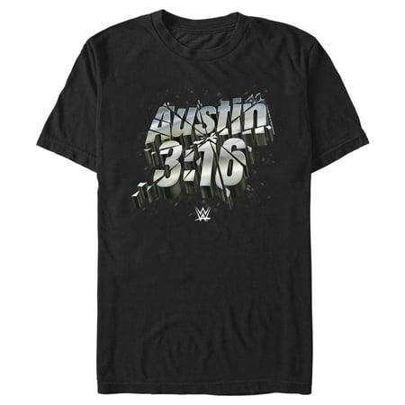 Men's WWE Austin 3:16 Graphic Tee Black Small