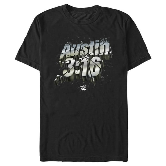 Men's WWE Austin 3:16  Graphic Tee Black Small