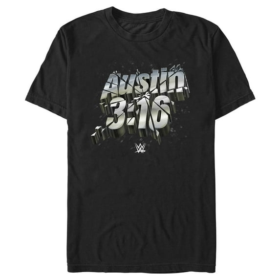 Men's WWE Austin 3:16 Graphic Tee Black X Large