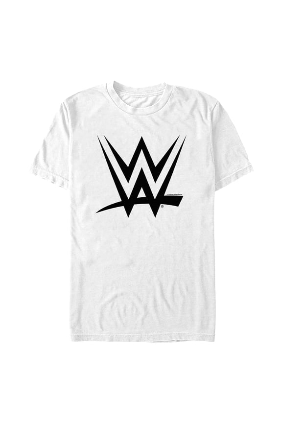 Men's WWE Black Logo  Graphic Tee White 2X Large