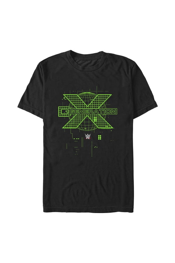 Men's WWE DX Generation Green Logo Graphic T-Shirt