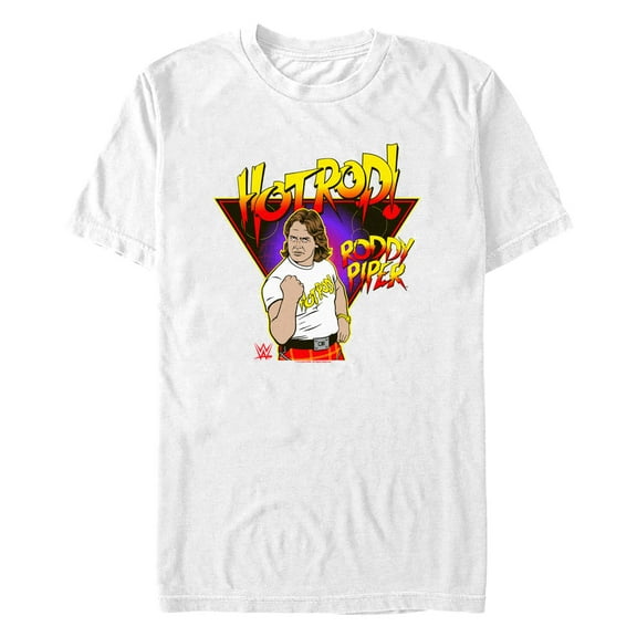 Men's WWE Hot Rod Roddy Piper  Graphic Tee White X Large