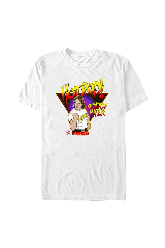 Men's WWE Hot Rod Roddy Piper  Graphic Tee White X Large