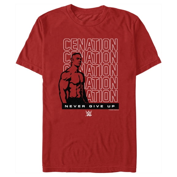 Men's WWE John Cena Cenation  Graphic Tee Red 2X Large