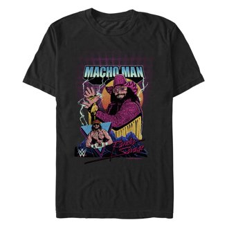 macho man dress shirt WWE World Wrestling Entertainment Old School Macho Man Glasses Adult Lime Green Tank Top Shirt - World Wrestling Entertainment