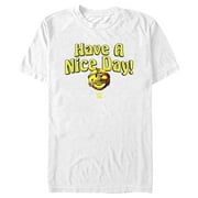 Mens WWE Mankind Have a Nice Day Logo Graphic Tee White Large