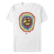 Men's WWE Mankind Have a Nice Day Rainbow Logo Graphic Tee White Large