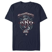 Mens WWE Randy Orton Strikefirst RKO Graphic Tee Navy Blue X Large
