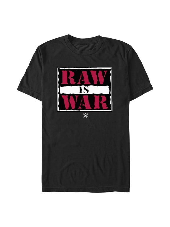 Men's WWE Raw is War Graphic Tee Black Large