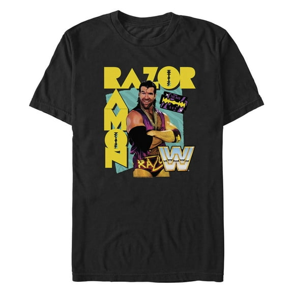 Men's WWE Razor Ramon Graphic Tee Black Large