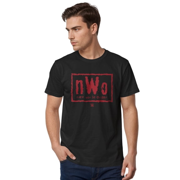 Men's WWE Red Order Logo Graphic Tee Black X Large