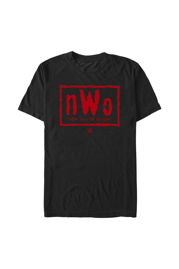 Men's WWE Red Order Logo Graphic Tee Black X Large