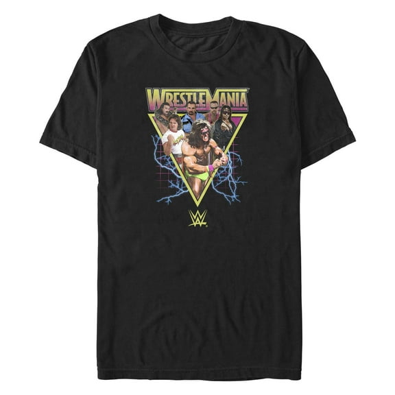 Men's WWE Retro Wrestlers Triangle Graphic T-Shirt