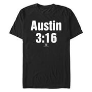 Mens WWE Stone Cold Steve Austin 316 White Logo Graphic T-Shirt