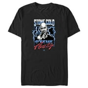 Mens WWE Stone Cold Steve Austin Portrait Graphic Tee Black Large