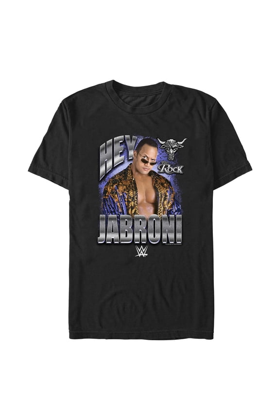 Men's WWE The Rock Hey Jabroni  Graphic T-Shirt