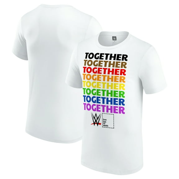 Men's  WWE Together Pride T-Shirt - White