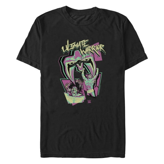 Men's WWE Ultimate Warrior Psychedelic  Graphic T-Shirt