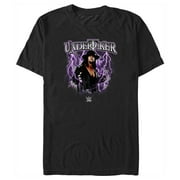 Men's WWE Undertaker Purple Lightning Logo Graphic Tee Black X Large