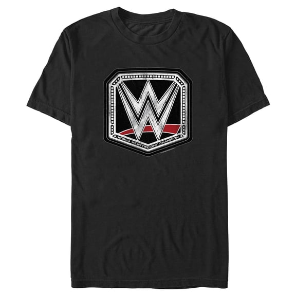 Men's WWE World Heavyweight Champion Logo Graphic Tee Black X Large