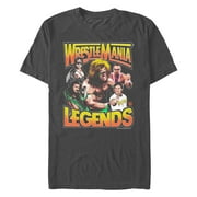Men's WWE WrestleMania Legends Graphic Tee Charcoal Large