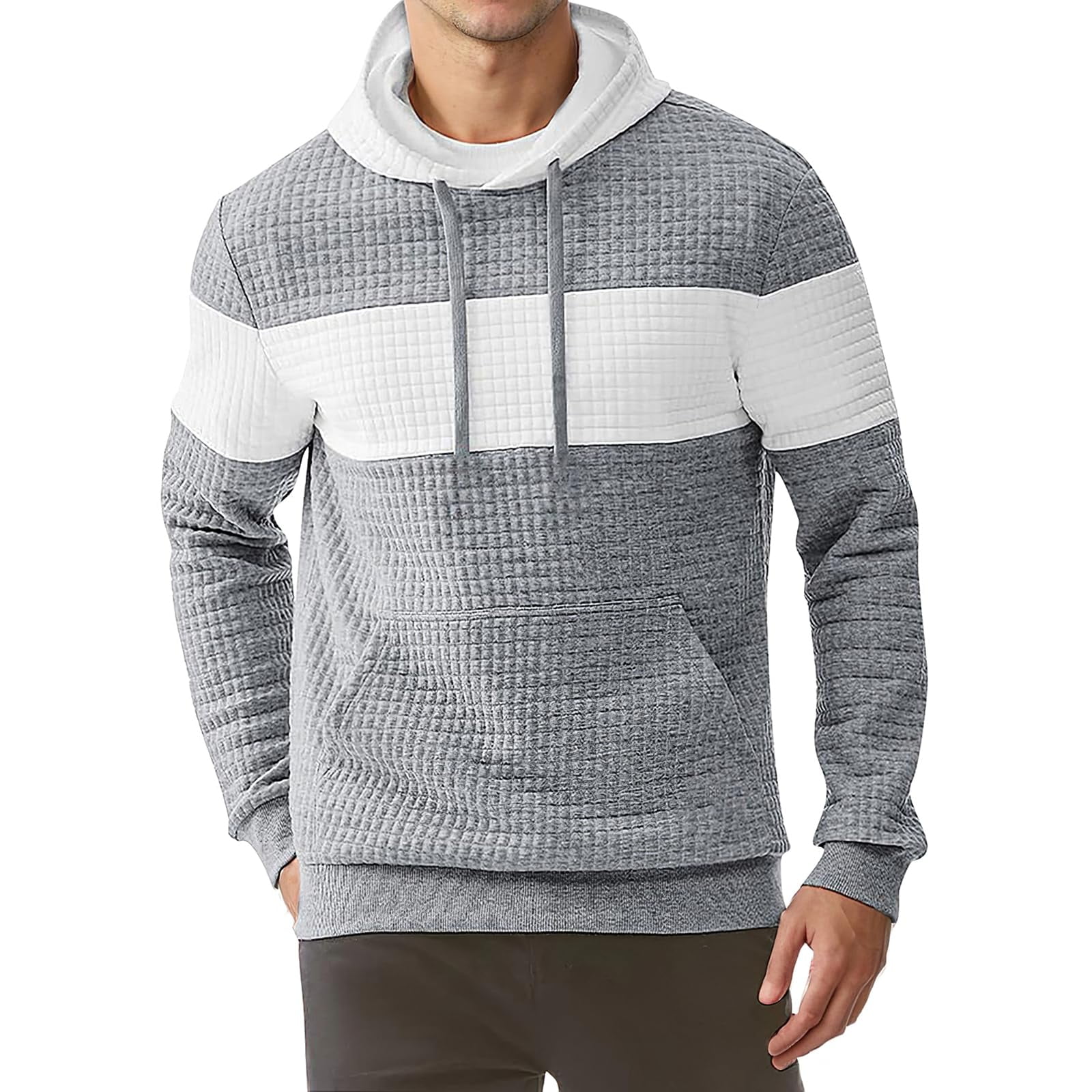ERWAAD Hoodie Zippé Homme Sweat à Capuche Color Block Print Dead Daylight - Veste Polaire Chaude Automne Hiver Avec Poches, 6 Couleurs, Tailles S à 5XL