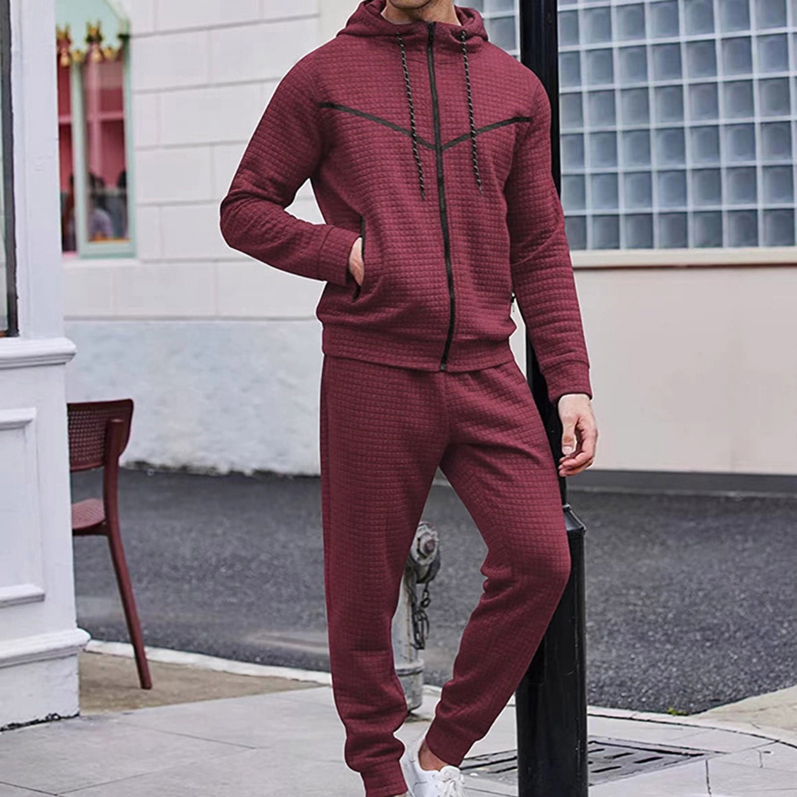 Mens sweat suit sets hotsell